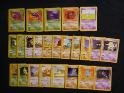 Vintage! Wotc! Pokemon Common & Uncommon Lot of 130 Cards! BS/J/F/R! NM-MP! - Image 1