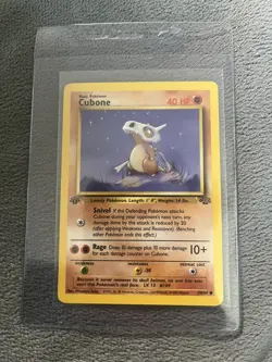 NM Cubone 50/64 1st Edition Jungle Common Pokemon Card NEAR MINT - Image 2