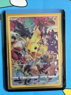 Pokemon Pikachu TCG Full Art Secret Rare Holo Card 160/159 Crown Zenith NM-M - Image 1