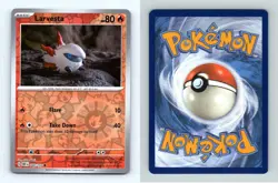 Larvesta #40/197 SV Obsidian Flames Reverse Holo Common Pokemon 2023 TCG Card - Image 1
