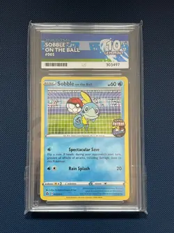 Ace Gem Mint 10 2020 Sobble On The Ball Pokemon Futsal Graded Pokemon Promo Card - Image 1