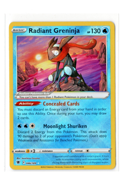 Pokemon TCG - Radiant Greninja 046/189 Astral Radiance Ultra Rare Holo Card - NM - Image 1