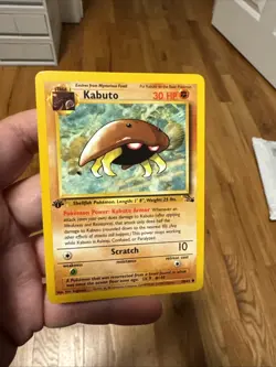Pokemon TCG Kabuto Fossil 1st Edition Common Card 50/62 (#2) - Image 1
