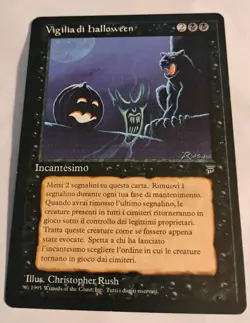 MTG 1x Legends black rare MP Italian FBB All Hallow's Eve - Reserved List - Image 1