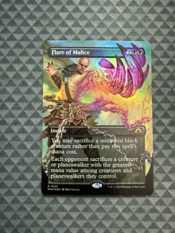 MTG Flare of Malice #0331 Foil Borderless Rare Modern Horizons 3 (MH3) - Image 1