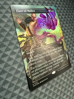 MTG Flare of Malice #0331 Foil Borderless Rare Modern Horizons 3 (MH3) - Image 2