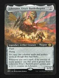 1x MTG Liberator, Urza's Battlethopter (Extended Art) - The Brothers' War NM - Image 1
