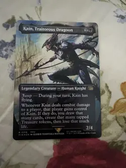 Kain, Traitorous Dragoon (Borderless) Final Fantasy Foil - Image 1