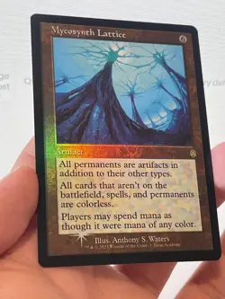 1X JUDGE FOIL Mycosynth Lattice MINT MTG Magic Retro 2023 Promo Karn Lock EDH - Image 2