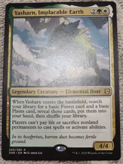 Yasharn, Implacable Earth Zendikar Rising Magic MTG Legendary Creature (240/280) - Image 1