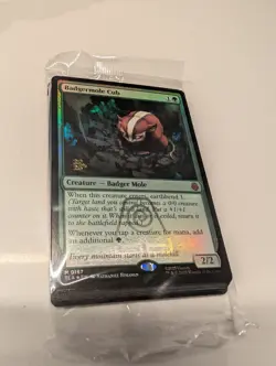 Badgermole Cub Foil PRE-RELEASE SEALED PACK AVATAR - Magic the Gathering MTG - Image 1