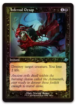 Infernal Grasp (Retro Frame) #385 (Foil) (NM) Innistrad Remastered INR Magic MTG - Image 1