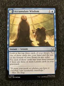 Magic The Gathering MTG - Accumulate Wisdom - Avatar: The Last Airbender - Image 1