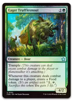 Eager Trufflesnout #102 (Foil) (NM) Foundations FDN Magic MTG - Image 1