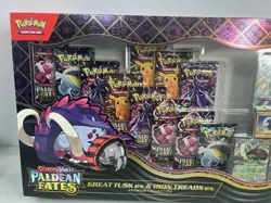 Pokemon TCG PALDEAN FATES Great Tusk Iron Treads Ex Premium Collection Ship Now! - Image 2