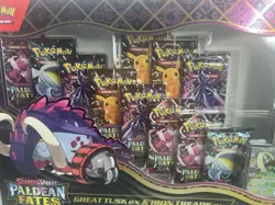 Pokemon TCG PALDEAN FATES Great Tusk Iron Treads Ex Premium Collection Ship Now! - Image 3