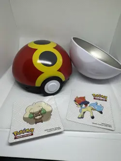 Empty Pokemon TCG Poke Ball Ball Tin And Stickers Only - Image 2