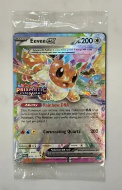 Pokemon Prismatic Evolution Surprise Box Eevee Stamp Promo ex 075/131 - SEALED - Image 1