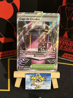 Carte Pokemon Cage de Combat 116/094 PFL Flammes Fantasmagoriques ME02 FR NEUF - Image 1