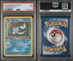 Pokemon Jungle 1999 Vaporeon Holo 1st Edition PSA 1 - Image 3
