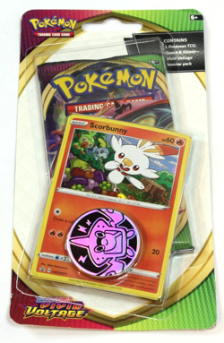 Pokemon TCG Sword Shield Vivid Voltage Booster Pack & Scorbunny Promo Pokemon 820650807503 - Image 1