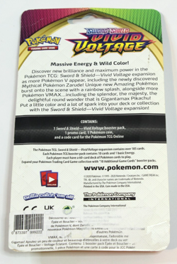 Pokemon TCG Sword Shield Vivid Voltage Booster Pack & Scorbunny Promo Pokemon 820650807503 - Image 2