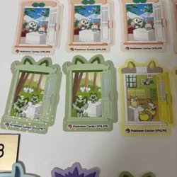 Near MINT Pokemon Center Online Pikachu Award Sticker Holo Nomal Set of 36 - Image 4