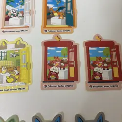 Near MINT Pokemon Center Online Pikachu Award Sticker Holo Nomal Set of 36 - Image 5