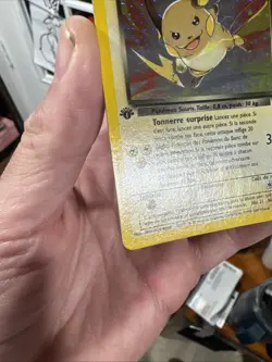 Pokemon TCG Raichu Obscur 83/82 Holo 1st Edition French Team Rocket - Image 2