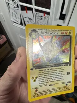 Pokemon TCG Raichu Obscur 83/82 Holo 1st Edition French Team Rocket - Image 5