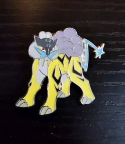 Pokemon Raikou Promo Enamel Pin (2017) - Image 1