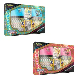 POKEMON TCG Crown Zenith Shiny Zacian and Shiny Zamazenta Figure Boxes (Pair) - Image 1