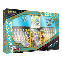 POKEMON TCG Crown Zenith Shiny Zacian and Shiny Zamazenta Figure Boxes (Pair) - Image 2