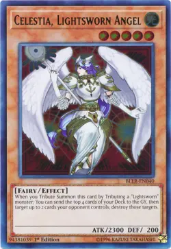 Yugioh! LP Celestia, Lightsworn Angel - BLLR-EN040 - Ultra Rare - 1st Edition Li - Image 1