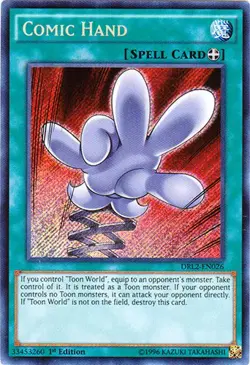 Yugioh! LP Comic Hand - DRL2-EN026 - Secret Rare - 1st Edition Lightly Played, E - Image 1