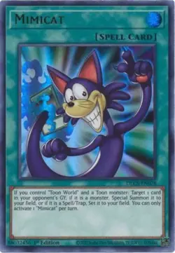 Yugioh! LP Mimicat - DLCS-EN078 - Ultra Rare - 1st Edition Lightly Played, Engli - Image 1
