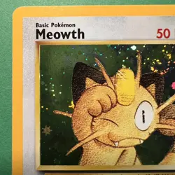 Pokemon TCG Meowth Promo 10 Rare Holo Gameboy Card NM Pretty Swirl! - Image 2