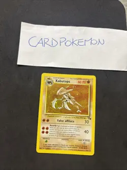 Pokemon Card Kabutops 9/62 1ST-Ita-swirl-Holo-swirl-Exc/nm! - Image 1