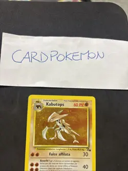 Pokemon Card Kabutops 9/62 1ST-Ita-swirl-Holo-swirl-Exc/nm! - Image 2
