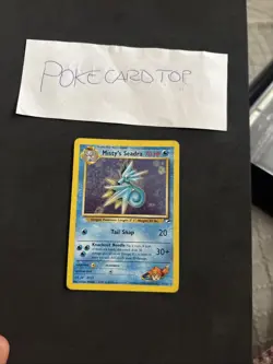 Pokemon Card Misty's Seadra 9/132 Gym Heroes- Eng-Holo-Good! - Image 1