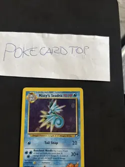 Pokemon Card Misty's Seadra 9/132 Gym Heroes- Eng-Holo-Good! - Image 2