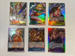 ONE PIECE TCG - 12 FOIL RARE CARD LOT (MIXED SETS) - Image 1
