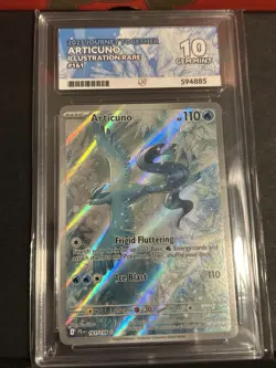 Pokemon TCG Articuno Card Journey Together 161/159 Ace 10 Gem Mint - Image 1