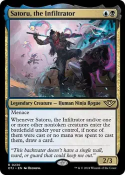 Satoru, the Infiltrator - Near Mint MTG Outlaws of Thunder Junction - Image 1