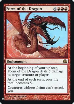 Form of the Dragon -Foil Light Play MTG Mystery Booster Retail Edition Foils - Image 1