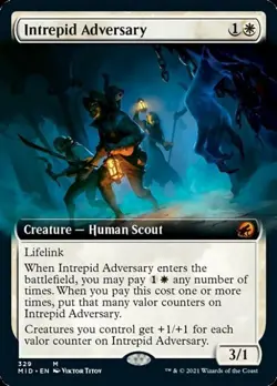 Intrepid Adversary (Extended Art) - Near Mint MTG Innistrad: Midnight Hunt - Image 1