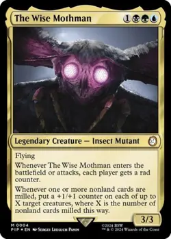 The Wise Mothman -Foil Light Play MTG Universes Beyond: Fallout - Image 1