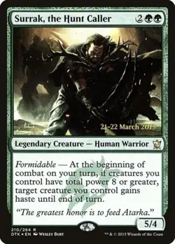 Surrak, the Hunt Caller -Foil Medium Play MTG Promos: Prerelease Cards - Image 1