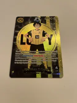 One Piece x BvB Monkey D Luffy Ruffy Promo Card Sealed New Near Mint ST13-003 D - Image 3