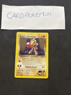 Pokemon Card Rocket's Hitmonchan 11/132- Gym Hereos -eng-Holo-swirl-Nm/Mint! - Image 1